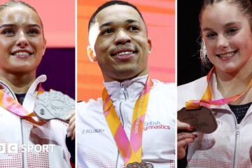 World Artistic Gymnastics Championships: Robbie Evans and Abigail Martin win floor medals