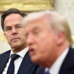 Watch: Trump meets with NATO President Rutte after suspending talks with Putin