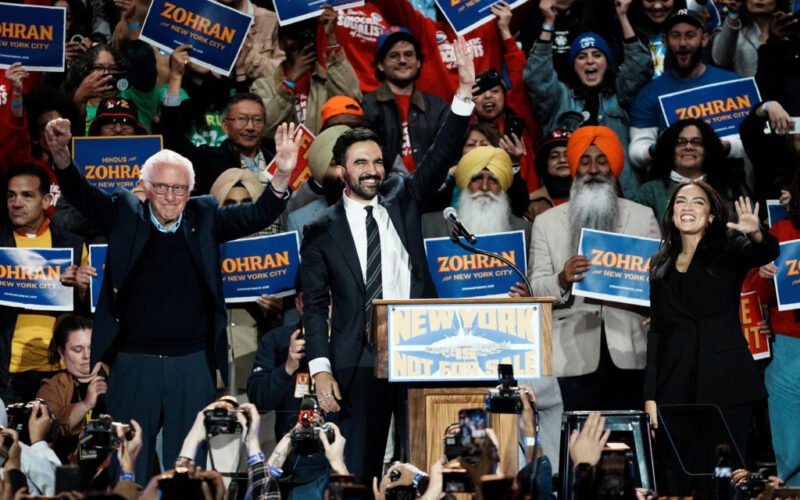 Mamdani rallies voters in New York City with support from Bernie Sanders and AOC