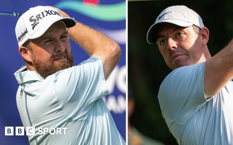 DP World Championship India: Shane Lowry leads Rory McIlroy by five shots