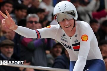 Track Cycling World Championships: Josh Tarling and Josh Charlton win gold medals for Great Britain