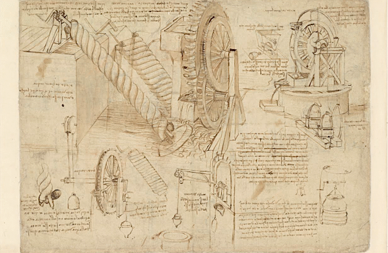 A Complete Digitization of Leonardo Da Vinci’s Codex Atlanticus, the Largest Collection of His Drawings & Writings