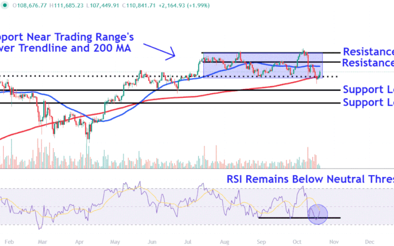 Watch these Bitcoin price levels as the cryptocurrency returns above $110,000