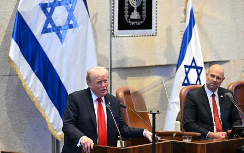 WATCH: Trump celebrates hostage release, calls for Netanyahu pardon in speech to Israeli parliament