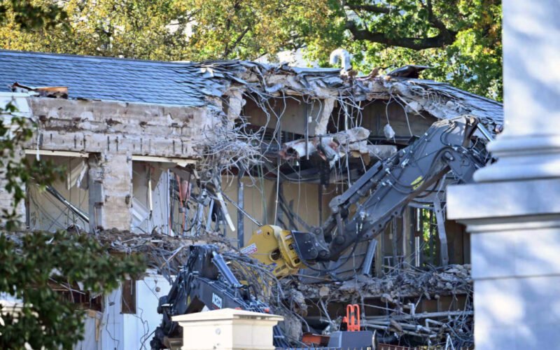 PHOTOS: The White House begins demolition of the East Wing to build the Trump Ballroom