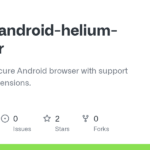 jqssun/android-helium-browser: Private and secure Android browser with support for browser extensions.