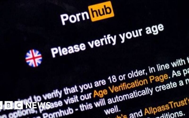 Pornhub says UK visitors down 77% since age checks came in
