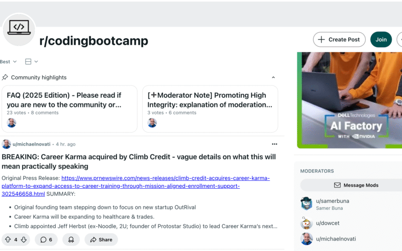 How a Competitor Crippled a $23.5M Bootcamp By Becoming a Reddit Moderator