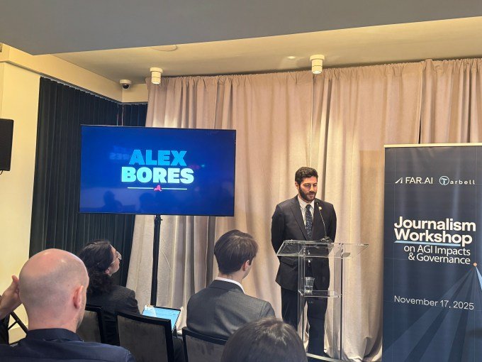 Alex Burris speaks at an event in Washington, D.C., on November 17, 2025.