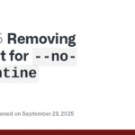 Removing support for `–no-quarantine` · Issue #20755 · Homebrew/brew · GitHub