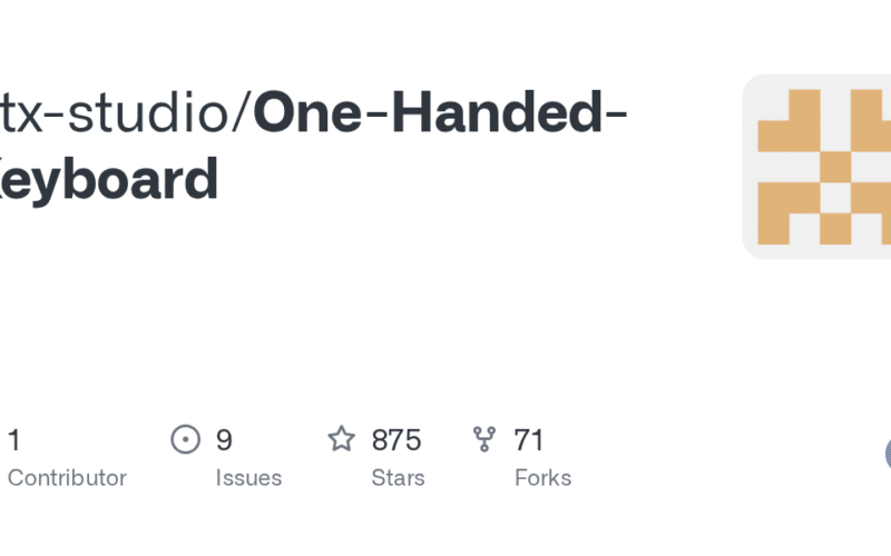 GitHub – htx-studio/One-Handed-Keyboard
