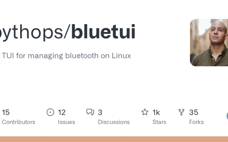 pythops/bluetui: 🛜 TUI for managing bluetooth on Linux