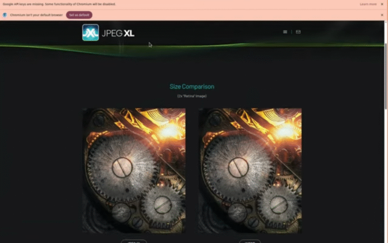 Chrome Restarts Work on JPEG XL Support After Three Years
