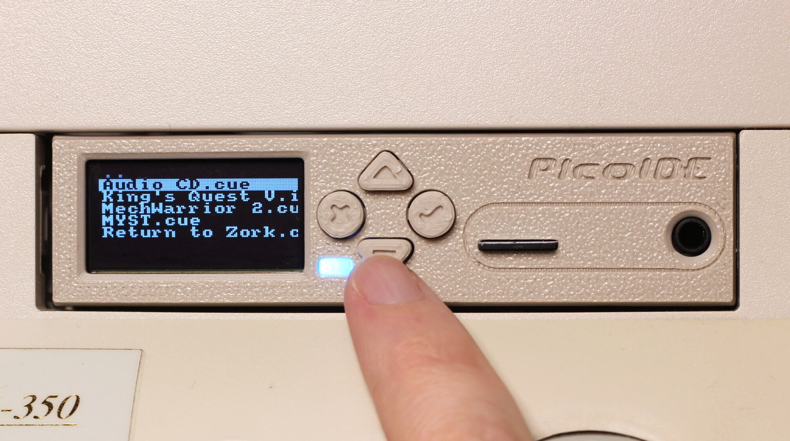 Selecting from a list of discs