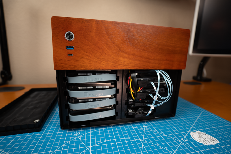 DIY NAS: 2026 Edition with half its drives installed backwards!