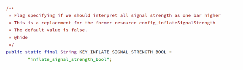 Simple trick to increase coverage: Lying to users about signal strength