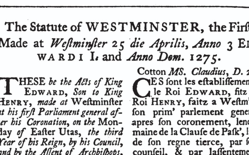 The Medieval law that froze history at 1189