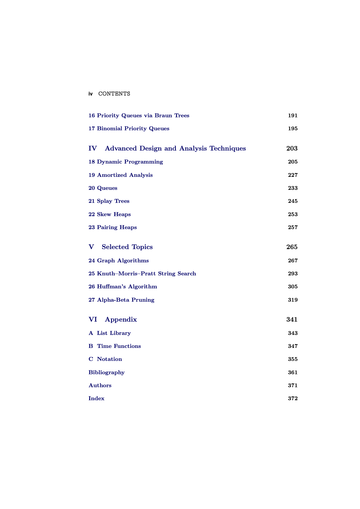 Table of contents 2