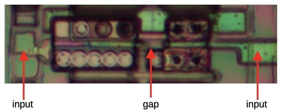 The "bad" inverter. (Image is flipped vertically for comparison with the previous inverter.)