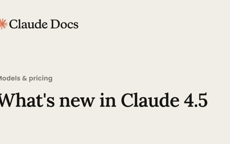 What’s new in Claude 4.5