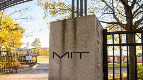 Getty Images A general view of an MIT logo on October 21, 2025, at Henry G. Steinbrenner 