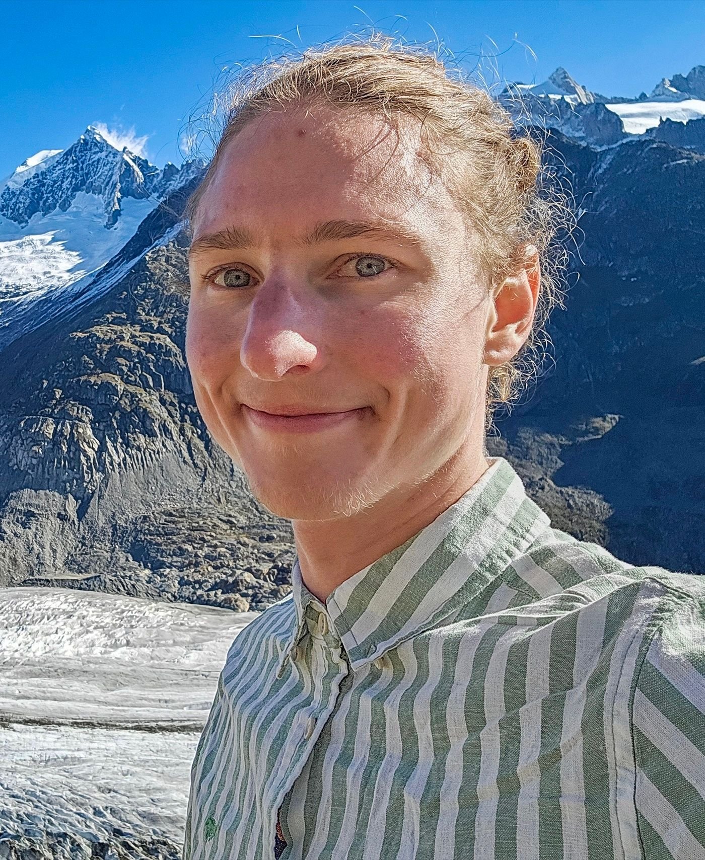 Image may contain: david nelson, blonde hair, body part, face, head, neck, happy smile, photography and selfie