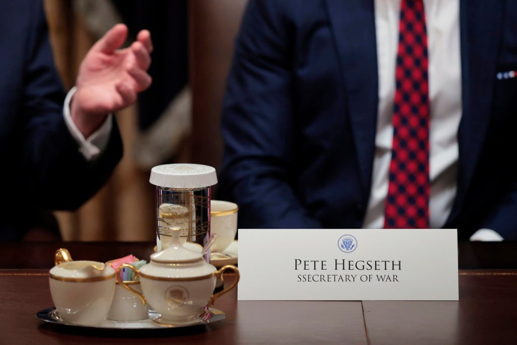 President Trump meets with his Cabinet at the White House