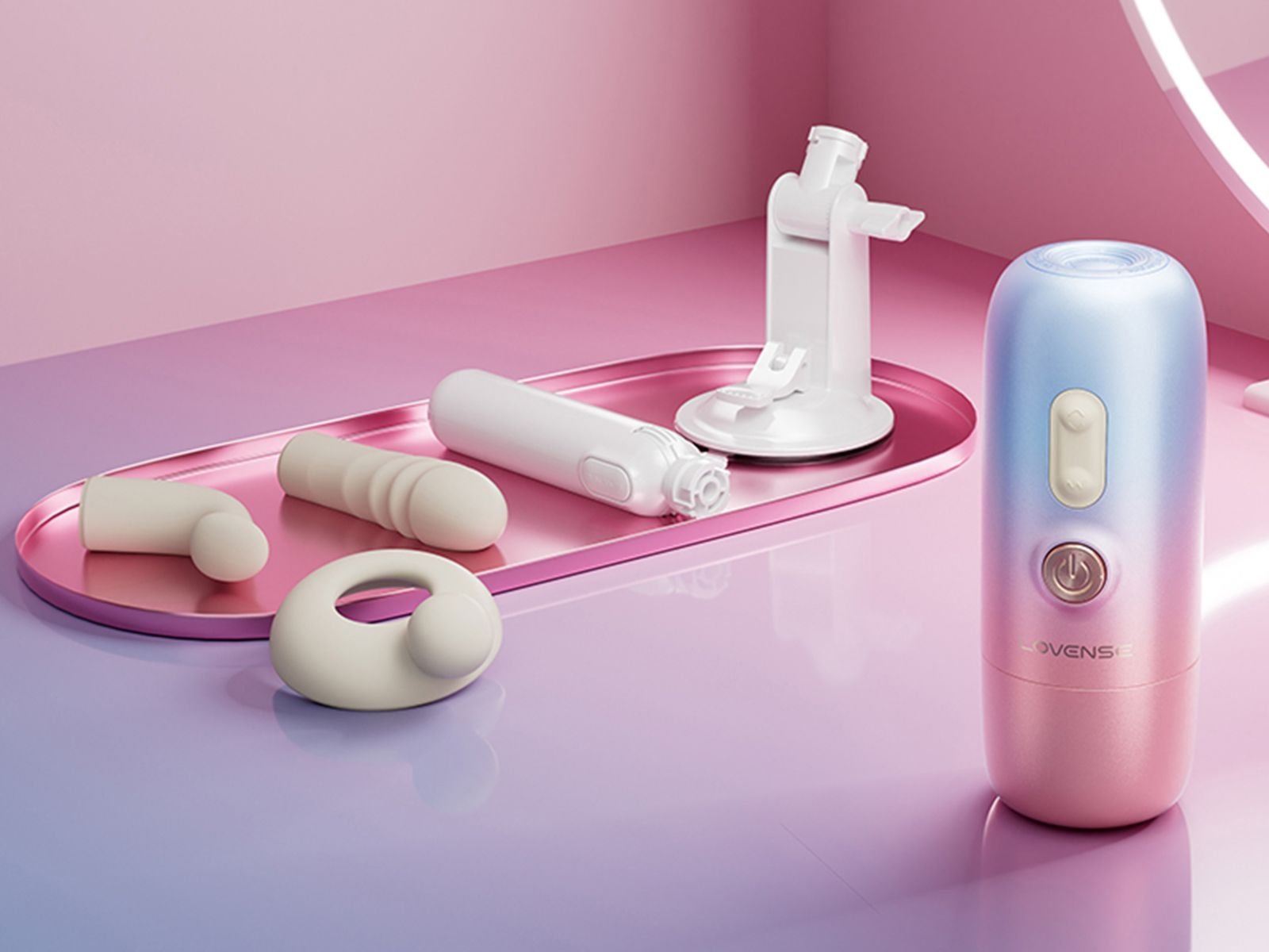 Vibrator with attachments