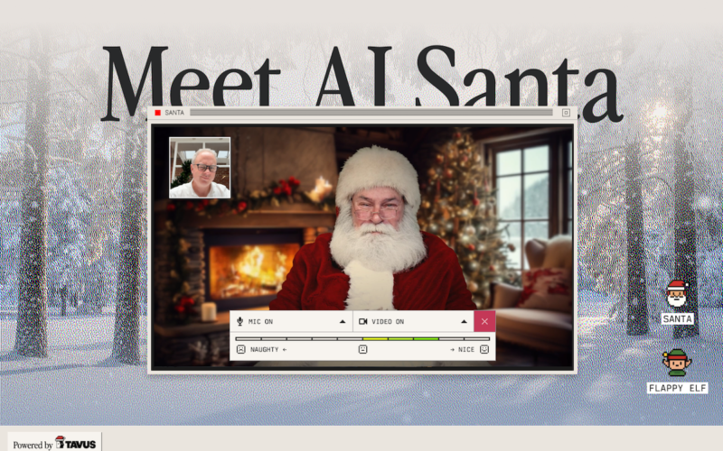 The founder of AI startup Tavus says users talk to AI Santa for “hours” every day