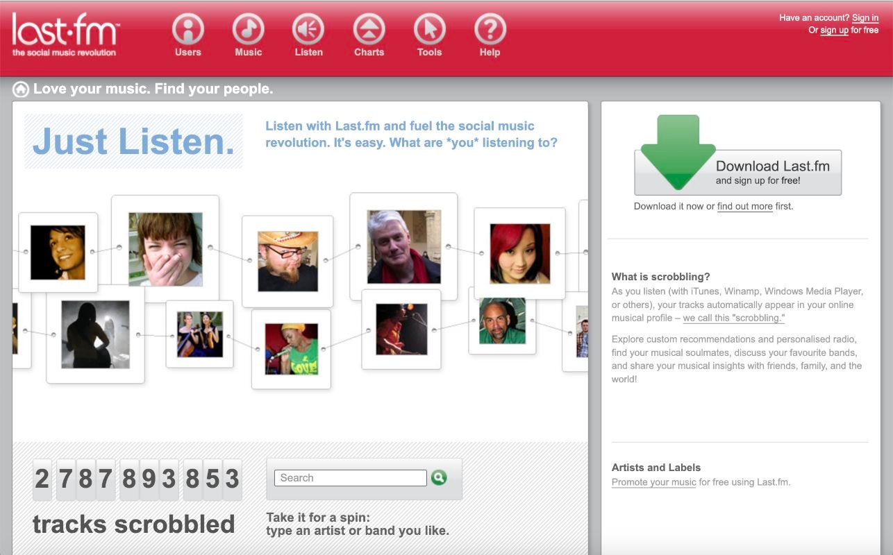 Last.fm, August 2006