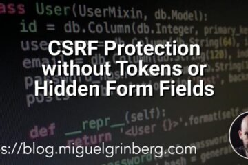 CSRF Protection without Tokens or Hidden Form Fields