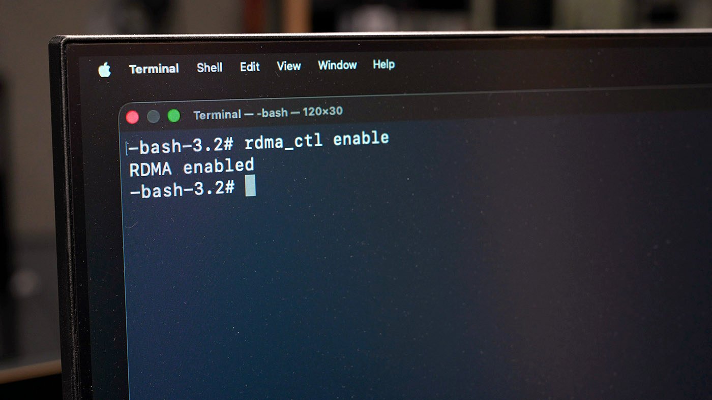 Mac Studio rdma_ctl enable