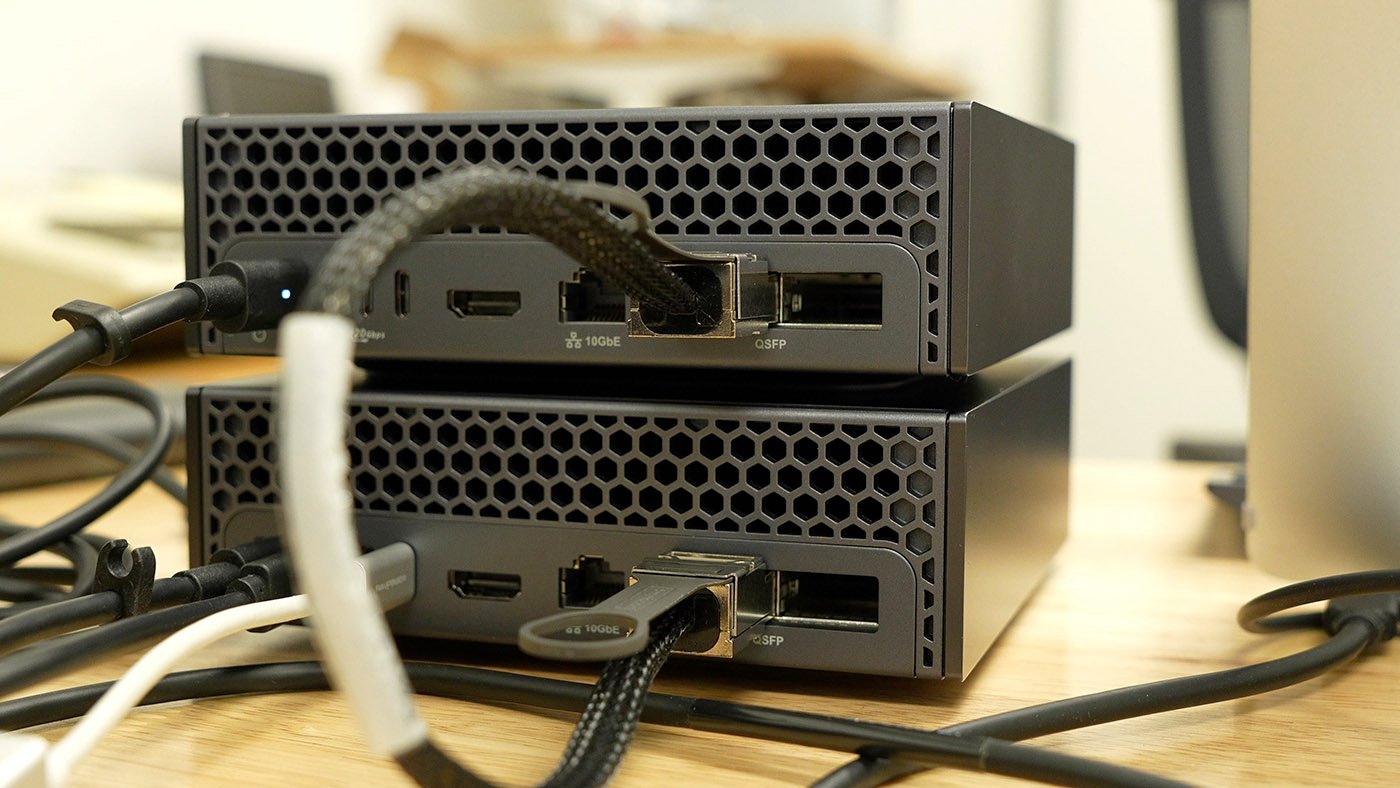 DGX Spark mini cluster QSFP ports