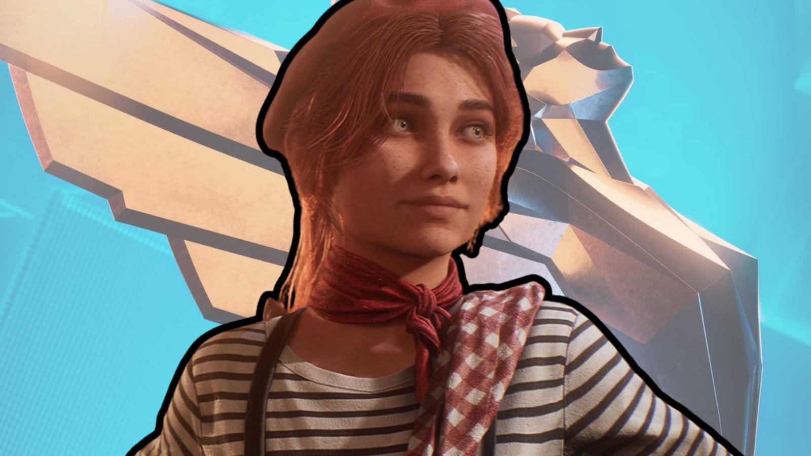 Maelle from Clair Obscur on The Game Awards background