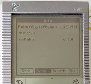 reSpring module recognized by the Visor