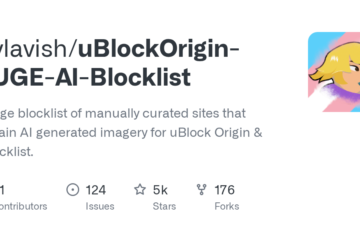 laylavish/uBlockOrigin-HUGE-AI-Blocklist: A huge blocklist of manually curated sites that contain AI generated imagery for uBlock Origin & uBlacklist.