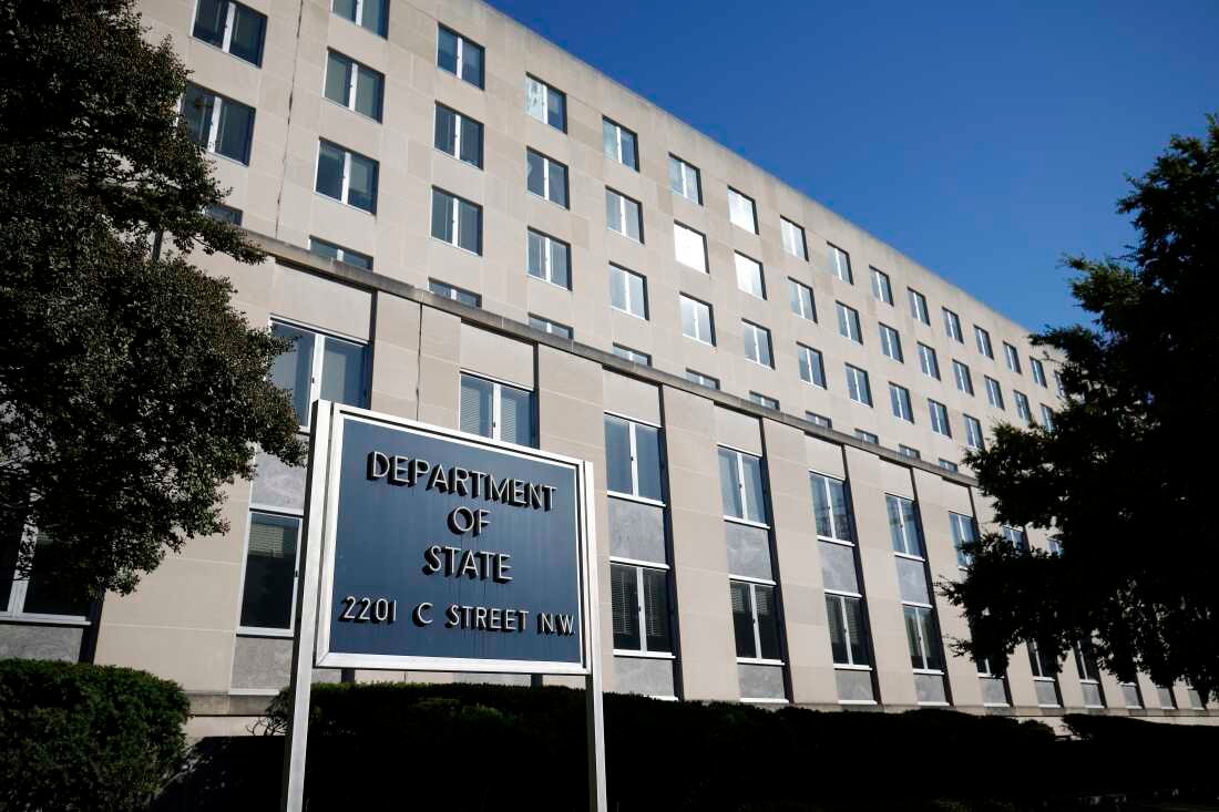 The Harry S. Truman Federal Building, headquarters of the U.S. Department of State, in a 2024 file photo. s pictured on October 08, 2024 in Washington, DC. The Harry S Truman Federal Building was built in 1941 and has housed the office of the Secretary of State since 1947. (Photo by Kevin Dietsch/Getty Images)