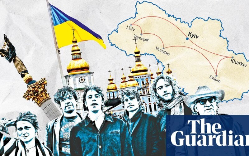 ‘Playing in a war zone is not for most people’: British band braves drone strikes and pneumonia to tour Ukraine | music
