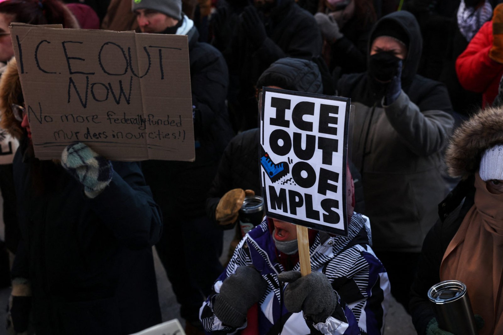 Protest after federal agents fatally shot a man while trying to arrest him in Minneapolis