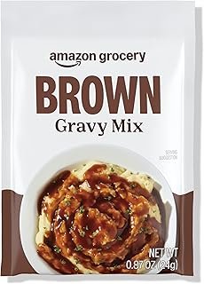 Amazon Grocery, Brown Gravy Mix, 0.87 Oz (Previously Happy Belly, Packaging May Vary)