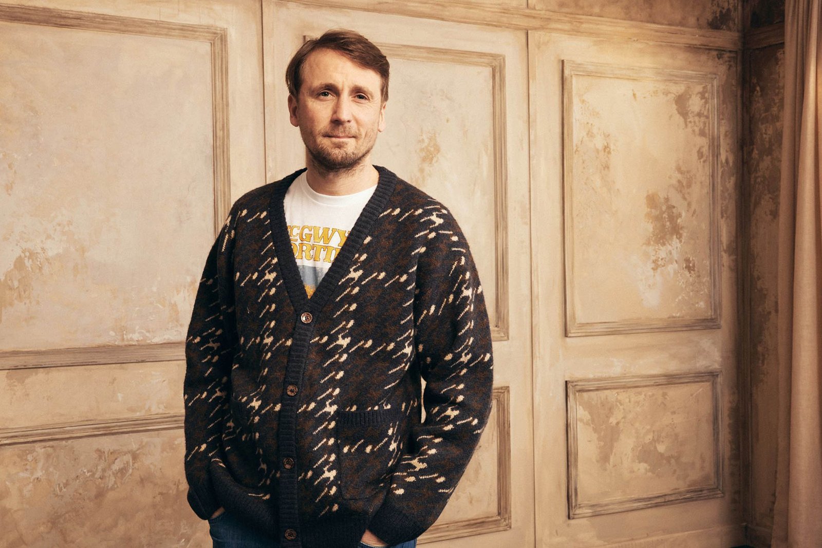 Tom Basden, who gave Emma the begonia as a thank-you gift