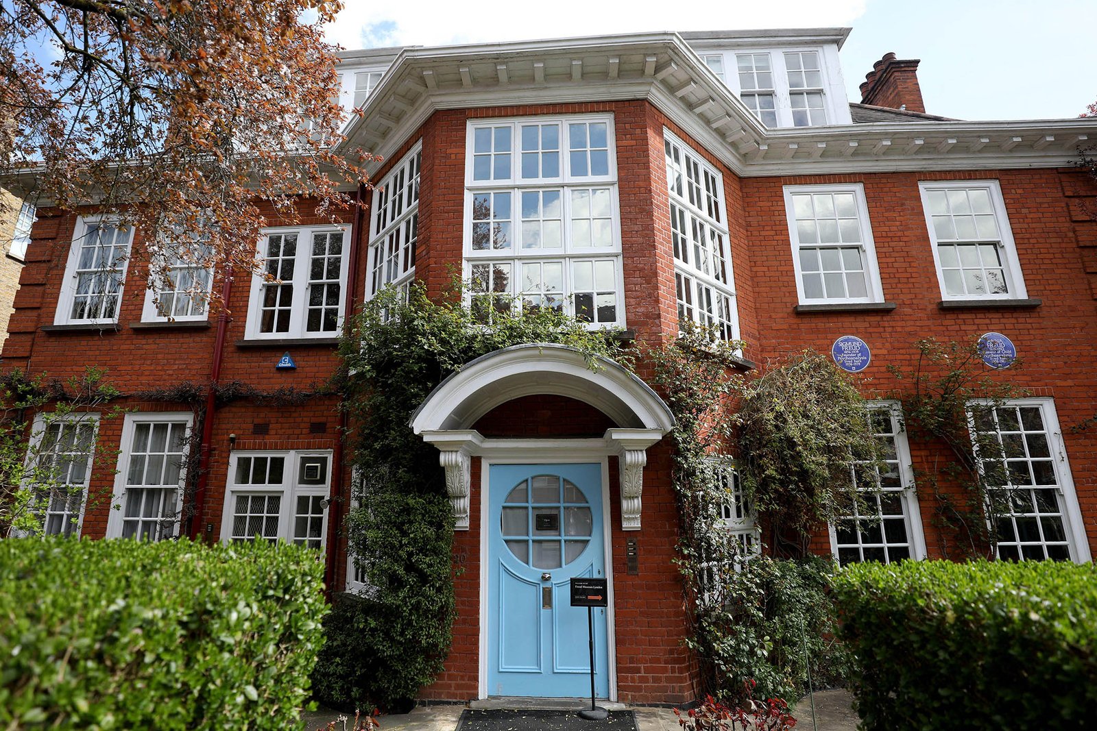 The terrace house in Hampstead, north-west London, where the Freuds lived. Sigmund’s house is now the Freud Museum, and home to the famous begonia