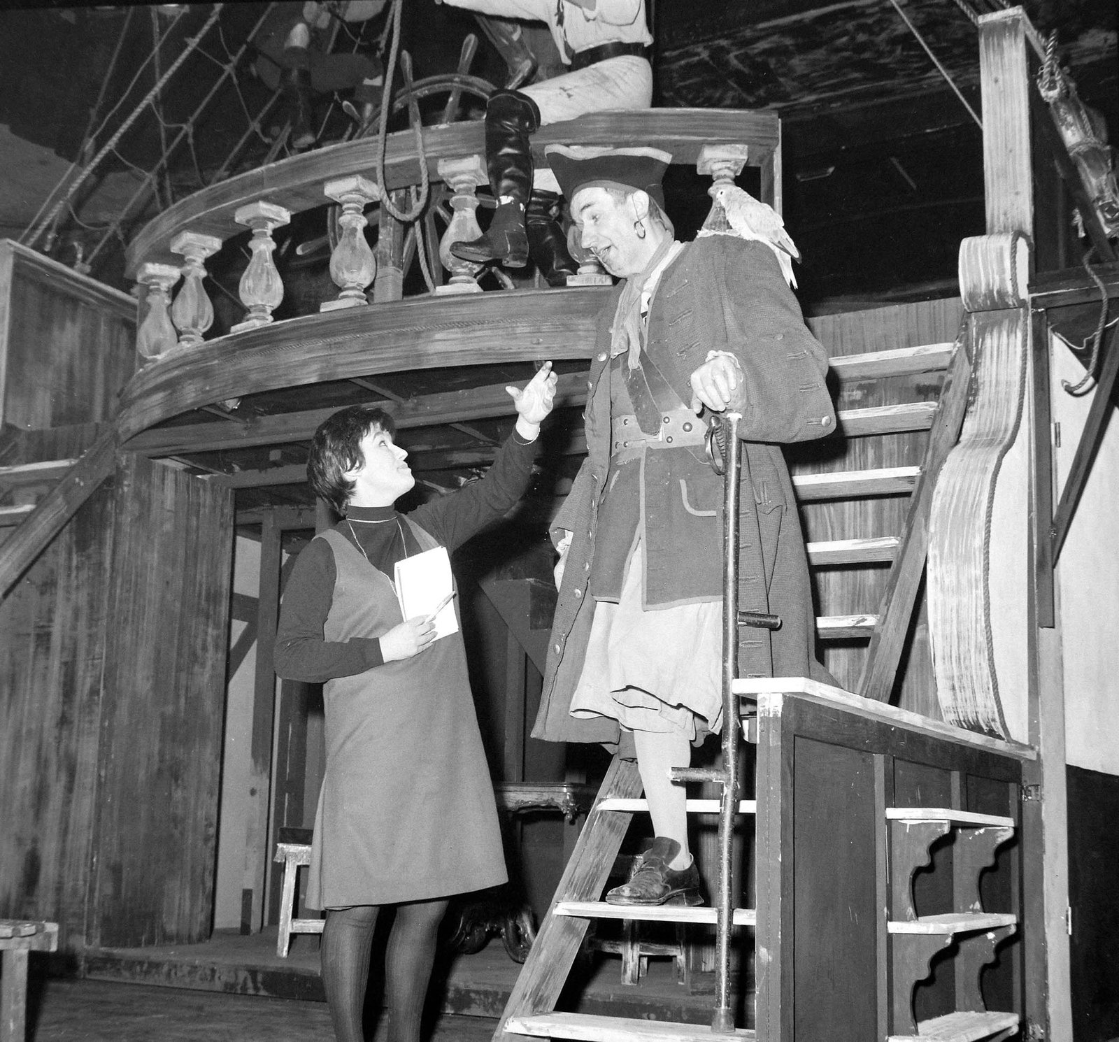 Sally, pictured with her father Bernard who ran the Mermaid theatre. She inherited a cutting from her godmother Kirsten, who was also her father’s muse