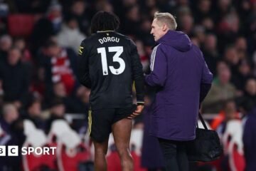 Manchester United’s Patrick Dorgou will be out for several weeks due to a hamstring injury