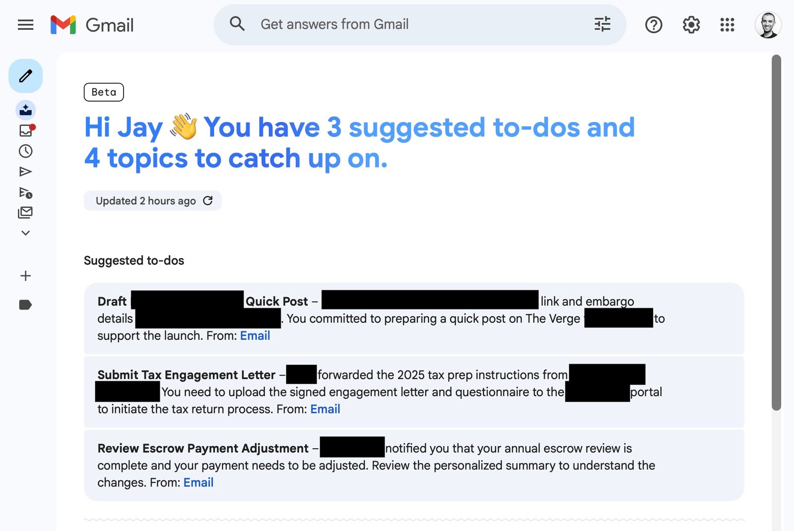 Screenshot of Jay Peters