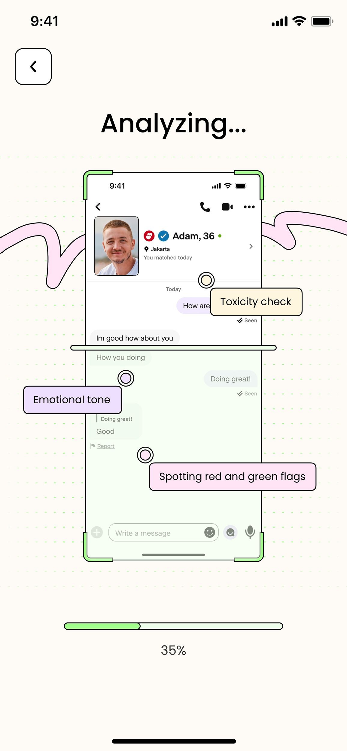 The image may contain text on the face and head of an adult