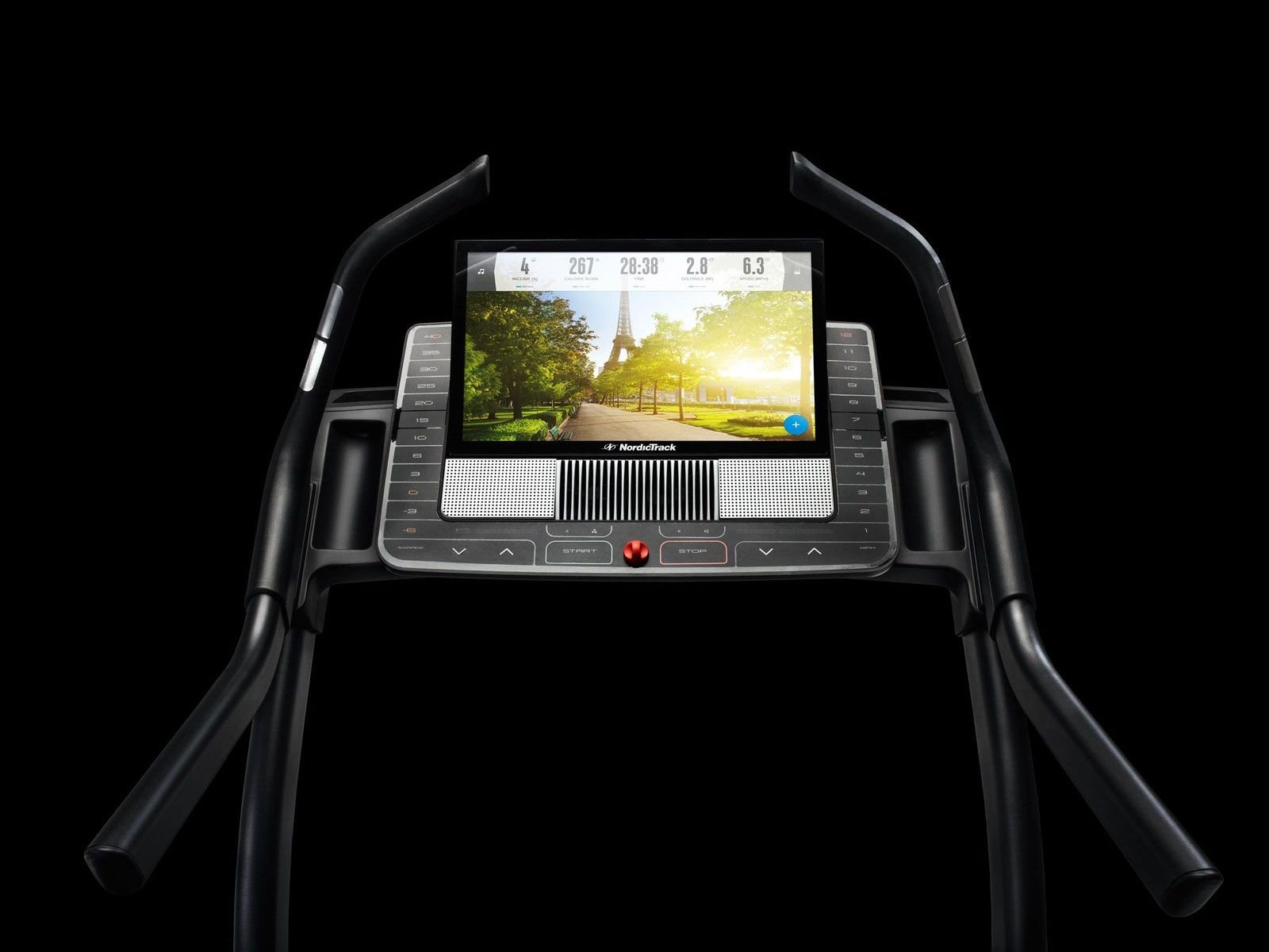 ifit screen on the exercise machine