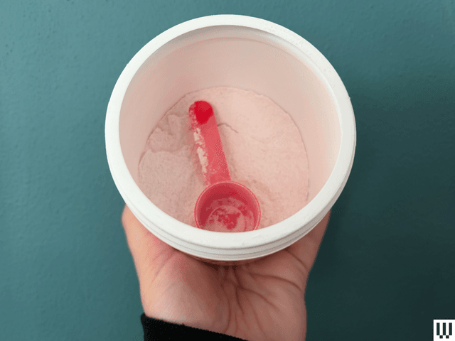 Image may contain: cream, dessert, food, frozen yogurt, ice cream, cutlery and spoon