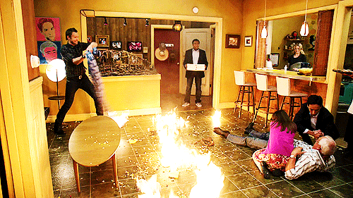 Scene from Community episode 