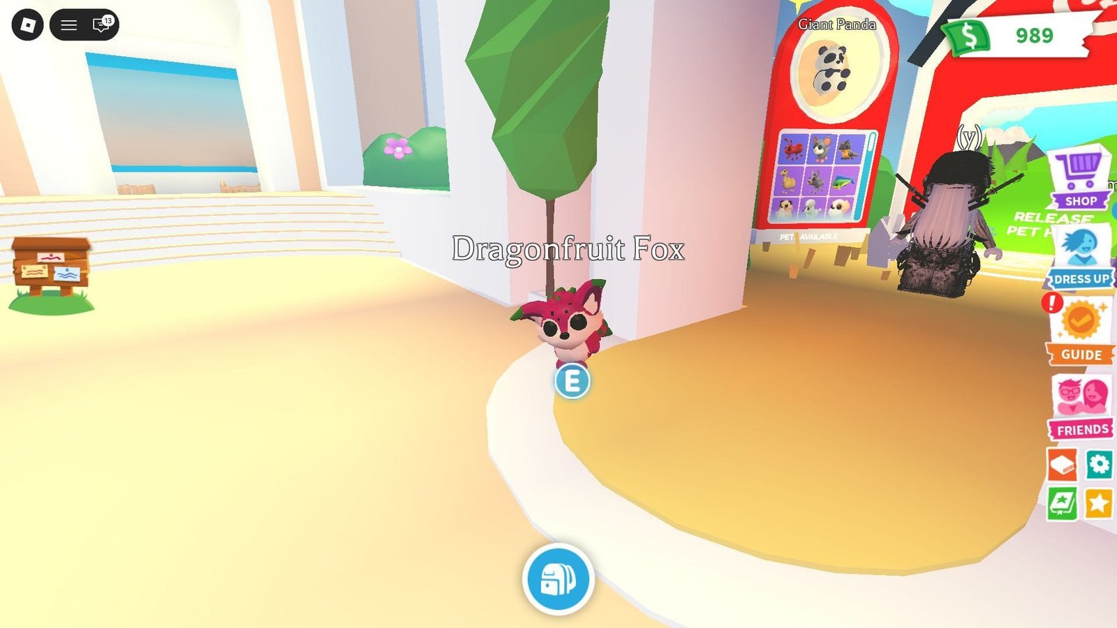 Dragon Fruit Fox (Image via Roblox)